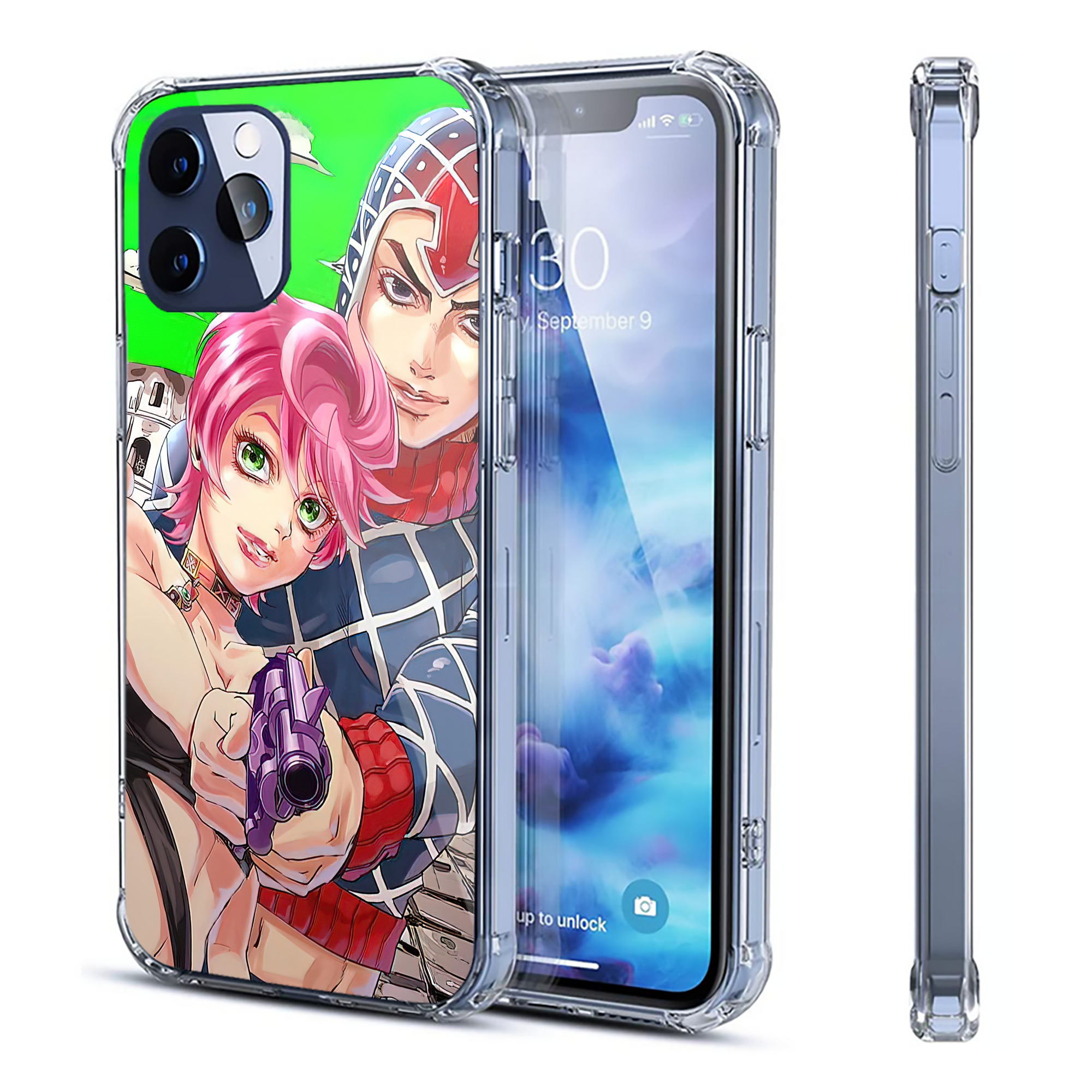 （画像用） ジョジョの奇妙な冒険 JoJo's Bizarre Adventure 【iPhone 12シリーズ対応】透明スマホケース（クリアソフトケース）